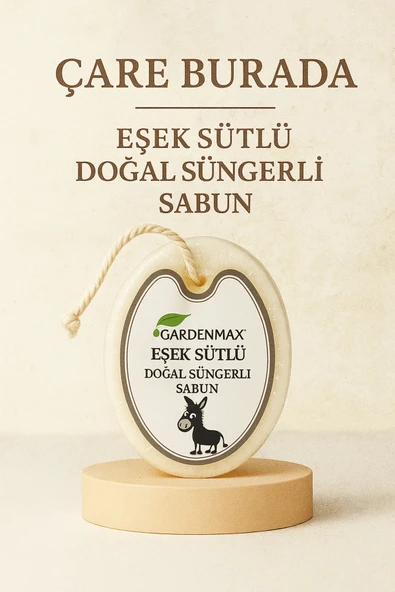 Gardenmax - Eşek Sütlü Doğal Süngerli Sabun ürün görseli 1