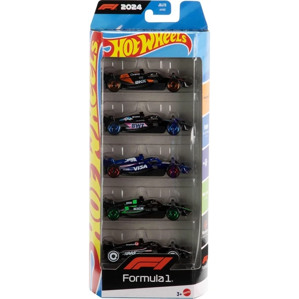 Hot Wheels Formula 1 5'li Araç Seti JGF58 ürün görseli 1