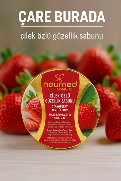 Naumed Biocosmetic - Çilek Özlü Güzellik Sabunu ürün görseli 1