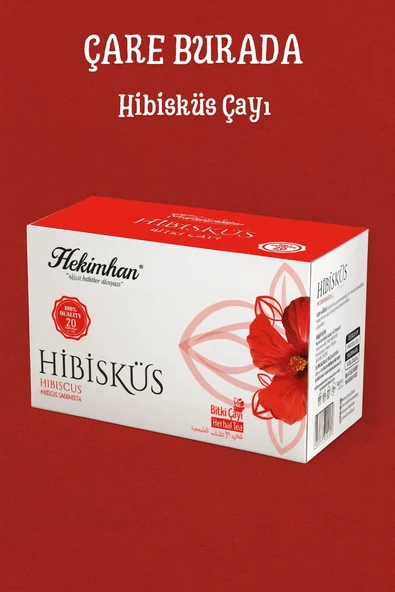 Hekimhan Hibisküs Çayı 20'Li Süzen Poşet ürün görseli 1
