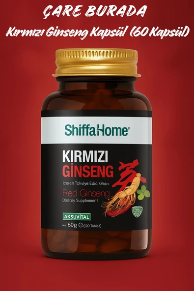 Kırmızı Ginseng Kapsül (120 Adet) ürün görseli 1