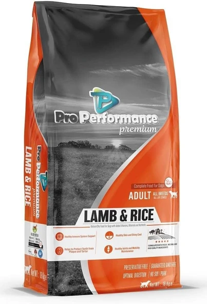 Pro Performance Premium Kuzu Etli Yetişkin Köpek Maması 18 Kg ürün görseli 1