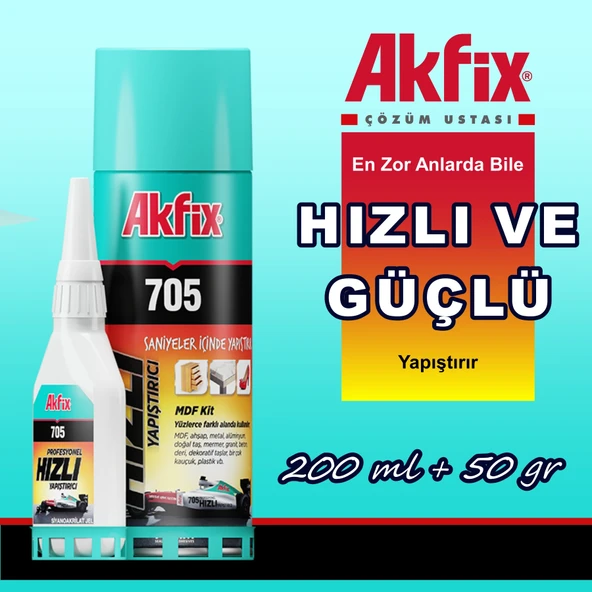705 Hızlı Yapıştırıcı (200 Ml + 50 Gr) ürün görseli 1