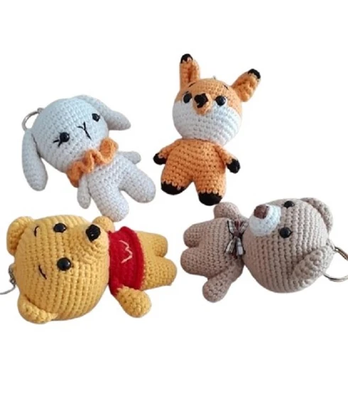 Li Serisi Figürleri Amigurumi Organik Anahtarlık Oyuncak Takımı ürün görseli 1