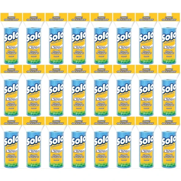 Solo Hijyenik Temizlik Bezi (İç adet 20 Li) (Kokusuz ve Hızla Kuruyan) (24 Lü Set) ürün görseli 1