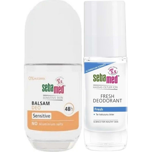 Sebamed Roll-On 50ML Balsam Hassas/Sensitive + Roll-On 50ML Fresh (Karma 2 Li Set) ürün görseli 1