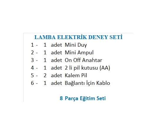 LAMBA ELEKTRİK DENEY SETİ - Resim 2
