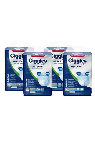 Giggles Külotlu Yetişkin Hasta Bezi Xlarge 30'lu - 4 Paket ürün görseli 1