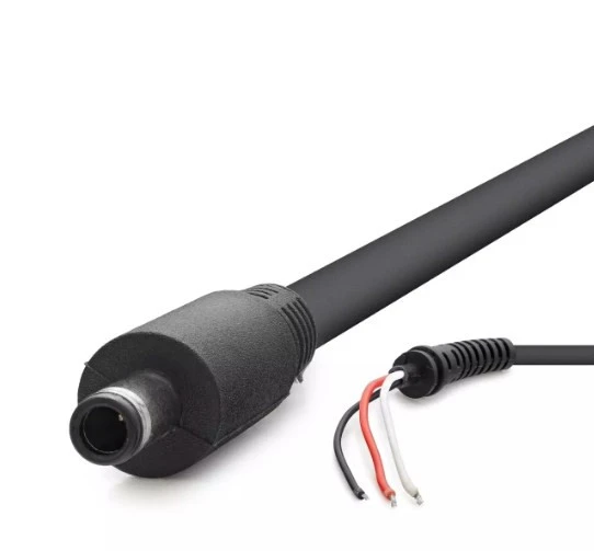 Hadron Hdx5547 Notebook Adaptör Tamir Kablosu 4.5 3.0 Dell 30W-90W 1.2M Siyah ürün görseli 1