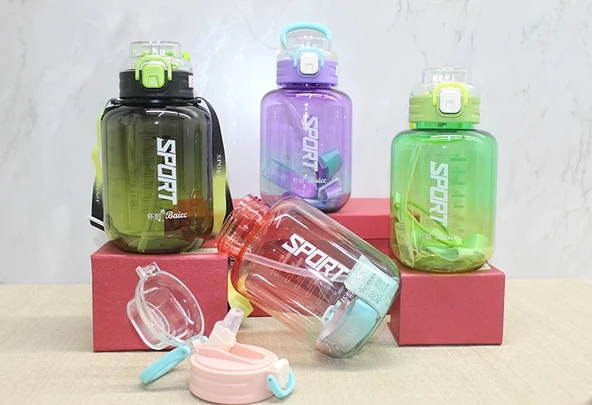 Pipetli Su Matarası 1100 Ml Bpa İçermez Alk3149 ürün görseli 1