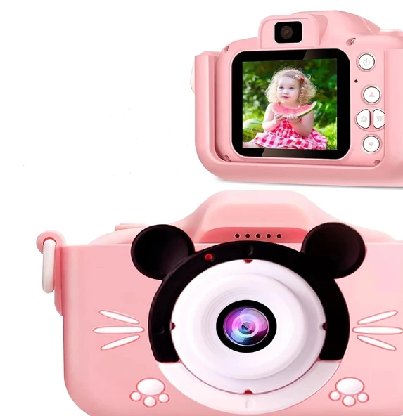 Çocuk Dijital Fotoğraf Makinası 20 Mp Video Kaydedici 2.0 İnç Çift Kameralı ürün görseli 1