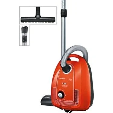 Siemens VSP3AAAA iQ300 Plus 750 W Toz Torbalı Elektrikli Süpürge Turuncu ürün görseli 1