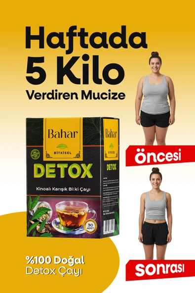 İLK HAFTADA HAFİFLE !! Tok Tutma Hızlı Kilo, verdirici Zayıflamak Bahar detox zayiflama detoks detox diyet çayi 30 adet ürün görseli 1