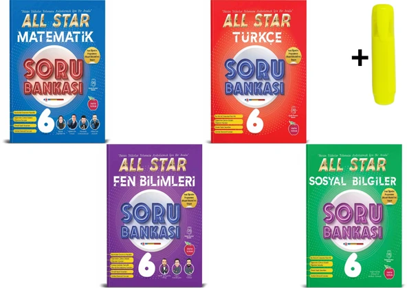 Newton 6.Sınıf All Star Matematik Fen Türkçe Sosyal Soru Bankası Yeni ürün görseli 1