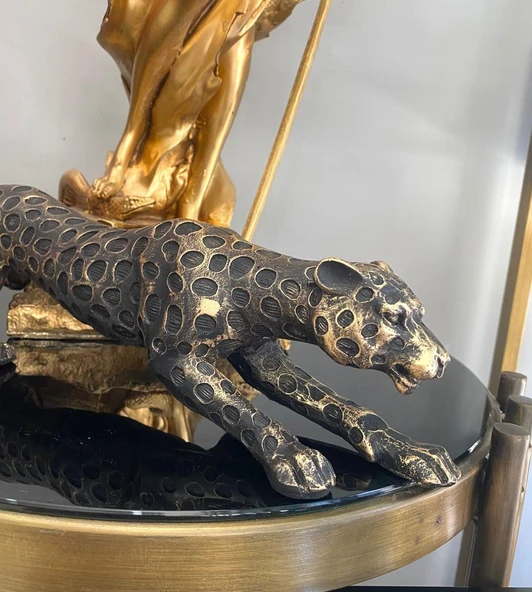 Dekoratif Biblo Leopar Çita Kaplan Heykeli ürün görseli 1