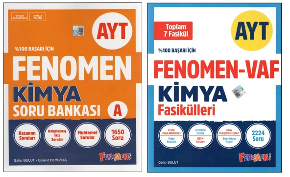 Fenomen AYT Kimya Soru Bankası + Kimya VAF ürün görseli 1