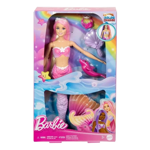 Barbie Barbie Renk Değiştiren Deniz Kızı ve Aksesuarları HRP97 HRP96 ürün görseli 1