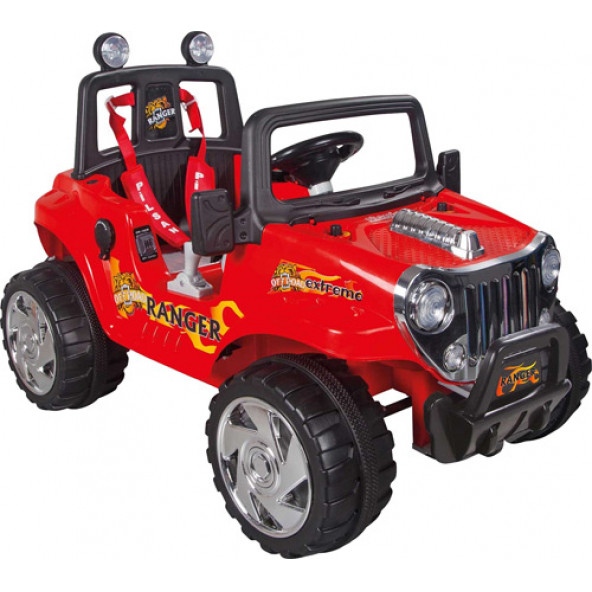 Pilsan Ranger 12V Uzaktan Kumandalı Akülü Araba 05-107 Kırmızı ürün görseli 1