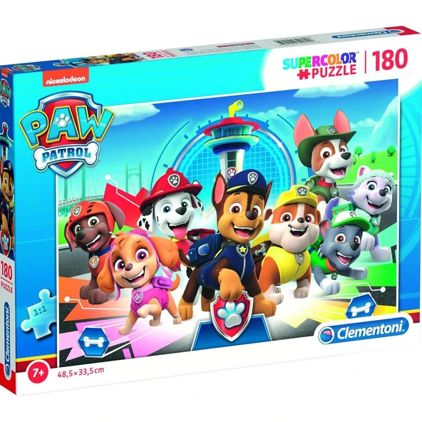 Clementoni 180 Parçalı Yapboz Paw Patrol İş Başında Puzzle Clementoni 7 Yaş ve Üzeri Çocuk Yapbozu ürün görseli 1