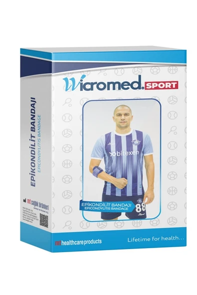 Wicromed Epikondilit Bandajı Mavi Airtex Plus Standart ürün görseli 1