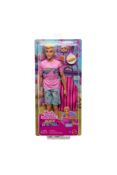 Barbie Ken Mysteries Beach Detectives  JFV65 - Resim 5