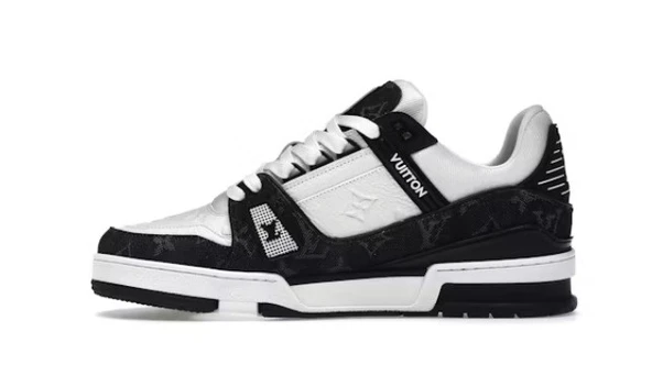 PTTAVM: Louis Vuitton LV Trainer Siyah Beyaz Spor Ayakkabı