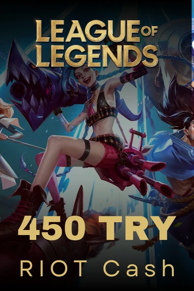 League Of Legends 450 Try Rıot Cash (2505 RP) ürün görseli 1