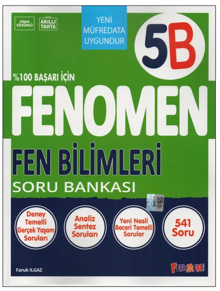 Fenomen Yayınları 5B Fen Bilimleri Soru Bankası ürün görseli 1