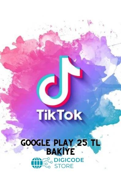 Tik Tok Google Play Hediye Kodu 25 TL ürün görseli 1