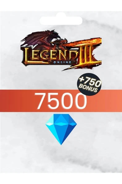 Legend Online 7500 + 750 Bonus Elmas ürün görseli 1