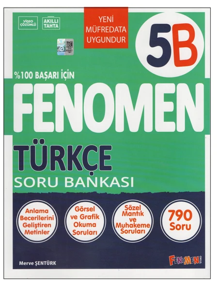 Fenomen 5.Sınıf 5B Türkçe Soru Bankası ürün görseli 1