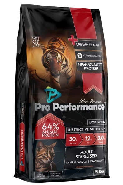 Pro Performance Ultra Premium Yetişkin Pro Performance Adult Cat Sterilised Lamb & Shrimps & Salmon & Cranberry 15 ürün görseli 1