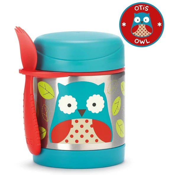 Skip Hop Zoo Paslanmaz Çelik Termos 325 Ml Baykuş ürün görseli 1