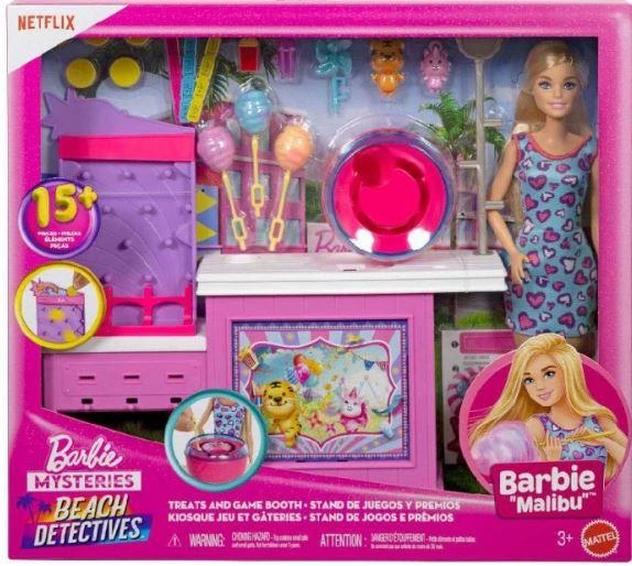 Barbie Mysteries Beach Detectives Ödüller ve Oyun Kabini JFV67 ürün görseli 1