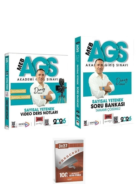 Yargı + Anla Kazan 2026 MEB-AGS Sayısal Yetenek Video Ders Notları + Soru Bankası 2 li Set ürün görseli 1
