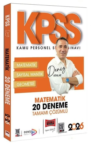 Yargı 2026 KPSS Matematik 20 Deneme Çözümlü ürün görseli 1