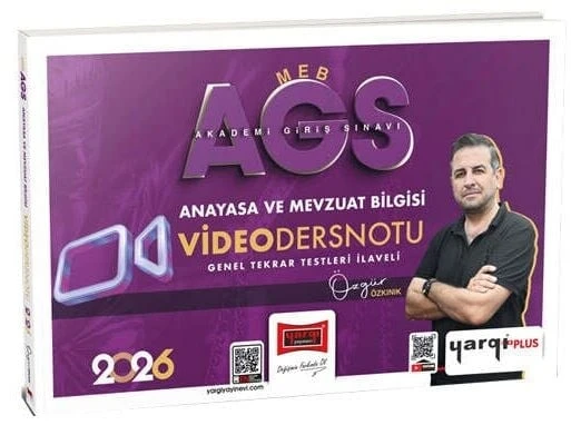Yargı 2026 MEB-AGS Anayasa ve Mevzuat Bilgisi Video Ders Notu - Özgür Özkınık Yargı Yayınları ürün görseli 1