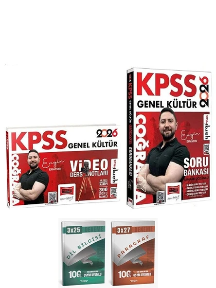 Yargı + Anla Kazan 2026 KPSS Coğrafya Video Ders Notları + Soru Bankası 2 li Set ürün görseli 1