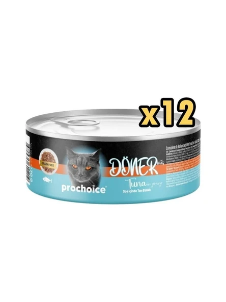 Pro Choice Prochoice Döner Bites Ton Balık Yetişkin Kedi Konservesi 70 gr x 12 Adet ürün görseli 1
