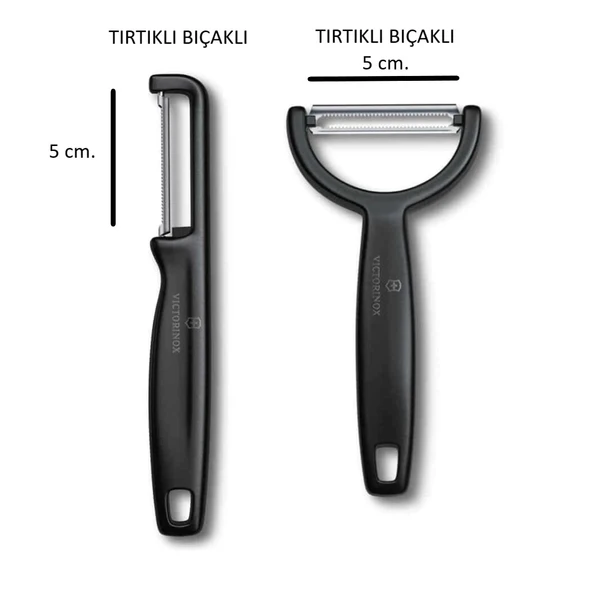 Siyah Soyacak Seti 2 li (Tırtıklı Kenar & Tırtıklı Kenar) ürün görseli 1
