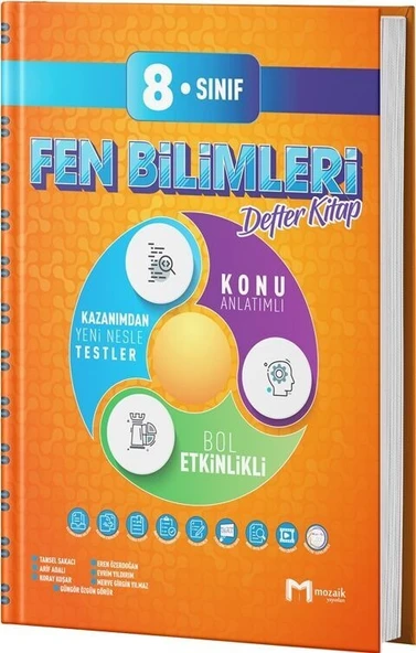 8. Sınıf Fen Bilimleri İntro Defter Kitap Mozaik Yayınları ürün görseli 1