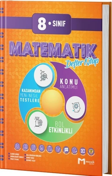 8. Sınıf Matematik Mozaik Defter Mozaik Yayınları ürün görseli 1
