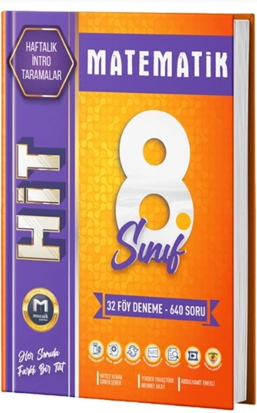 8. Sınıf Matematik Hit 32 li Deneme Mozaik Yayınları ürün görseli 1