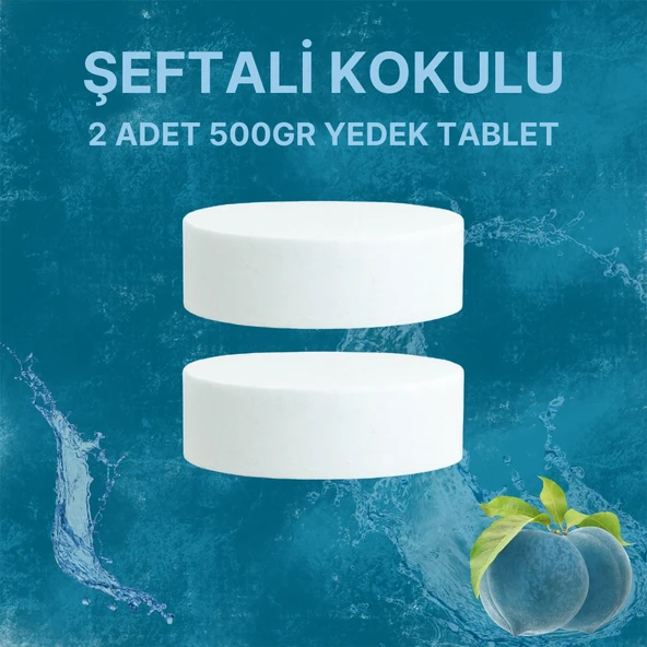 2x500 Gram - Şeftali Kokulu, Nem Alıcı Rutubet Ve Küf Önleyici Yedek Tablet ürün görseli 1