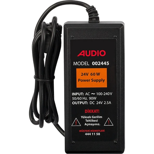 AUDIO 002445 Güç Kaynağı 24V 60 Watt ürün görseli 1