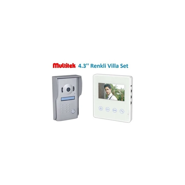 Multitek 4,3" Renkli Lcd Villa Set ürün görseli 1