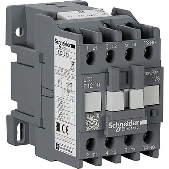 Schneider Electric SCHNEIDER EASYPACT TVS LC1E1210M5 3P 12A 220VAC GÜÇ KONTAKTÖRÜ ürün görseli 1