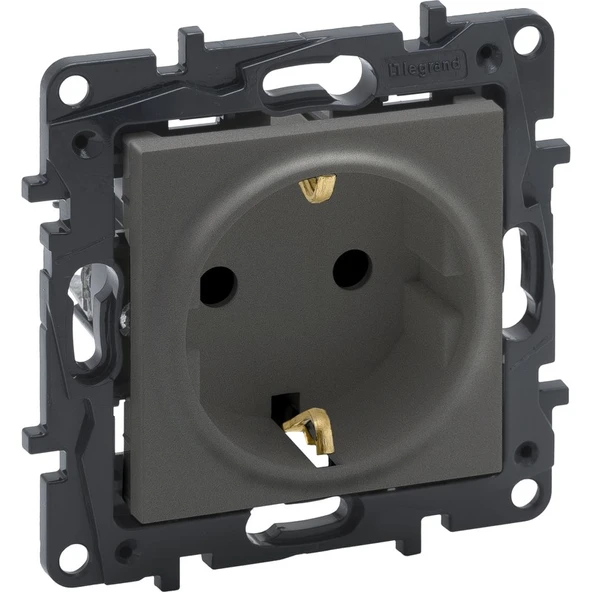 Legrand Raventi Titanyum Topraklı Priz - 768814 ürün görseli 1