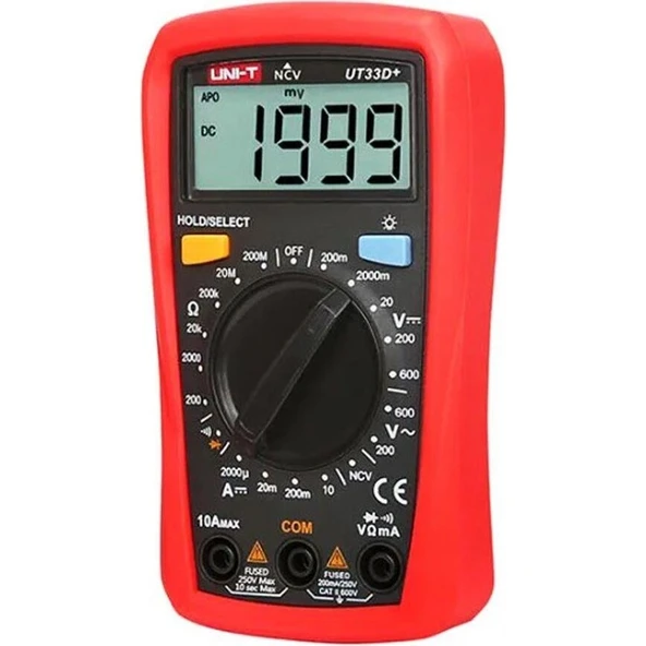Uni-T UT33D+ Dijital Multimetre Ölçü Aleti - Resim 3