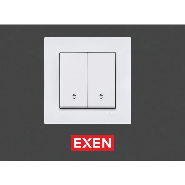 Exen Karell Beyaz Komütatör Veavien Çerçeveli ürün görseli 1